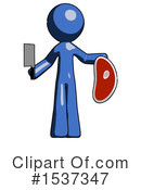 Blue Design Mascot Clipart #1537347 by Leo Blanchette
