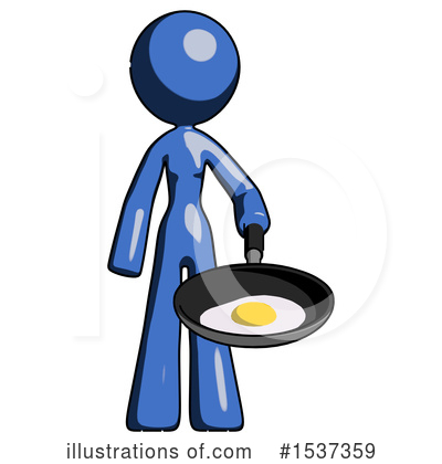 Royalty-Free (RF) Blue Design Mascot Clipart Illustration by Leo Blanchette - Stock Sample #1537359