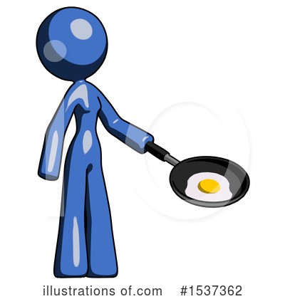 Royalty-Free (RF) Blue Design Mascot Clipart Illustration by Leo Blanchette - Stock Sample #1537362