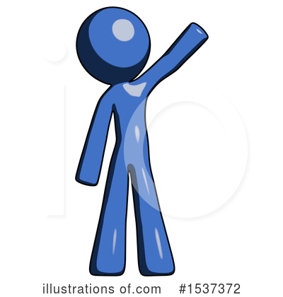 Royalty-Free (RF) Blue Design Mascot Clipart Illustration by Leo Blanchette - Stock Sample #1537372