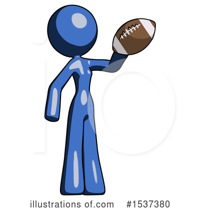 Royalty-Free (RF) Blue Design Mascot Clipart Illustration by Leo Blanchette - Stock Sample #1537380