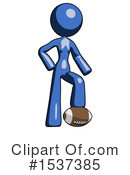 Blue Design Mascot Clipart #1537385 by Leo Blanchette