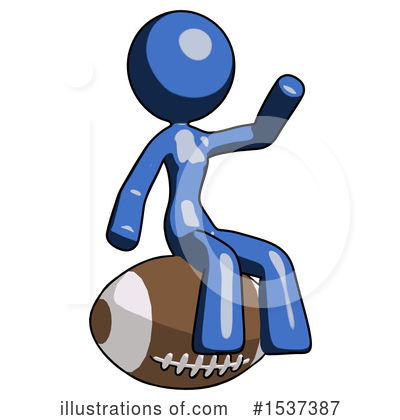 Royalty-Free (RF) Blue Design Mascot Clipart Illustration by Leo Blanchette - Stock Sample #1537387