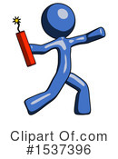 Blue Design Mascot Clipart #1537396 by Leo Blanchette