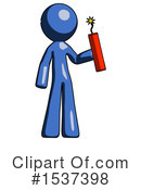 Blue Design Mascot Clipart #1537398 by Leo Blanchette