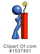 Blue Design Mascot Clipart #1537401 by Leo Blanchette