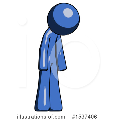 Royalty-Free (RF) Blue Design Mascot Clipart Illustration by Leo Blanchette - Stock Sample #1537406