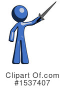 Blue Design Mascot Clipart #1537407 by Leo Blanchette