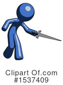 Blue Design Mascot Clipart #1537409 by Leo Blanchette
