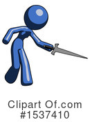 Blue Design Mascot Clipart #1537410 by Leo Blanchette