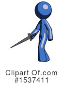 Blue Design Mascot Clipart #1537411 by Leo Blanchette