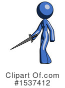Blue Design Mascot Clipart #1537412 by Leo Blanchette
