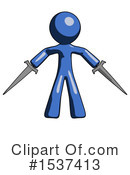 Blue Design Mascot Clipart #1537413 by Leo Blanchette
