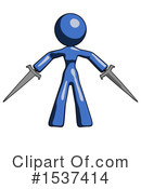 Blue Design Mascot Clipart #1537414 by Leo Blanchette