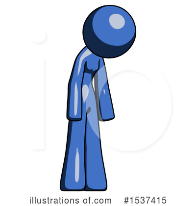 Royalty-Free (RF) Blue Design Mascot Clipart Illustration by Leo Blanchette - Stock Sample #1537415