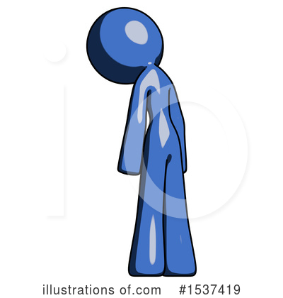 Royalty-Free (RF) Blue Design Mascot Clipart Illustration by Leo Blanchette - Stock Sample #1537419