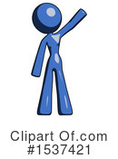 Blue Design Mascot Clipart #1537421 by Leo Blanchette