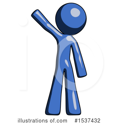 Royalty-Free (RF) Blue Design Mascot Clipart Illustration by Leo Blanchette - Stock Sample #1537432