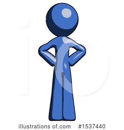 Royalty-Free (RF) Blue Design Mascot Clipart Illustration by Leo Blanchette - Stock Sample #1537440