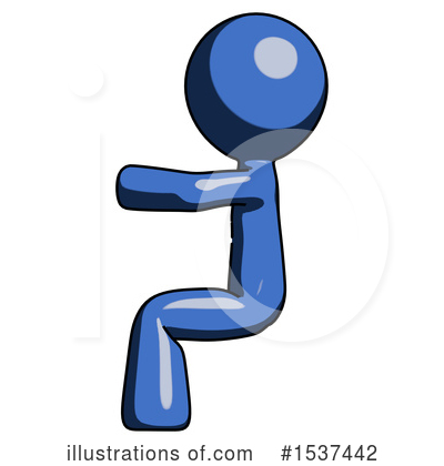 Royalty-Free (RF) Blue Design Mascot Clipart Illustration by Leo Blanchette - Stock Sample #1537442