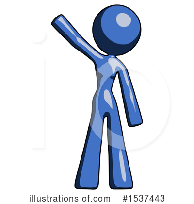 Royalty-Free (RF) Blue Design Mascot Clipart Illustration by Leo Blanchette - Stock Sample #1537443