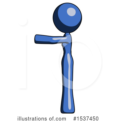 Royalty-Free (RF) Blue Design Mascot Clipart Illustration by Leo Blanchette - Stock Sample #1537450