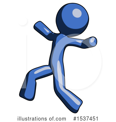 Royalty-Free (RF) Blue Design Mascot Clipart Illustration by Leo Blanchette - Stock Sample #1537451
