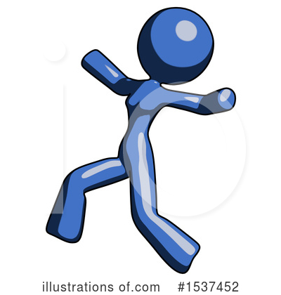 Royalty-Free (RF) Blue Design Mascot Clipart Illustration by Leo Blanchette - Stock Sample #1537452