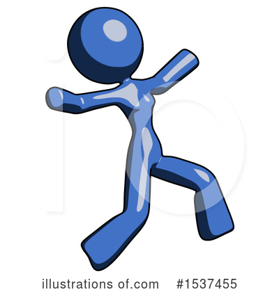 Royalty-Free (RF) Blue Design Mascot Clipart Illustration by Leo Blanchette - Stock Sample #1537455
