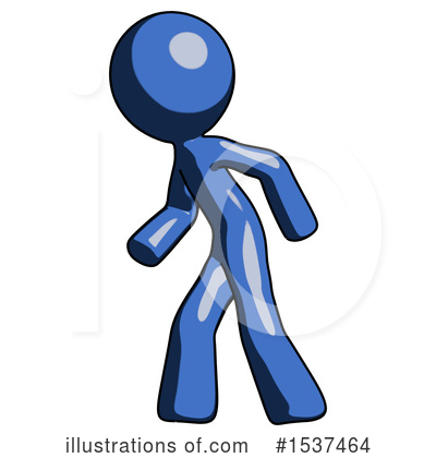 Royalty-Free (RF) Blue Design Mascot Clipart Illustration by Leo Blanchette - Stock Sample #1537464