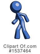 Blue Design Mascot Clipart #1537464 by Leo Blanchette