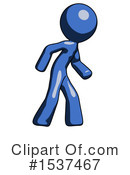Blue Design Mascot Clipart #1537467 by Leo Blanchette