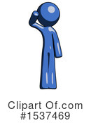 Blue Design Mascot Clipart #1537469 by Leo Blanchette