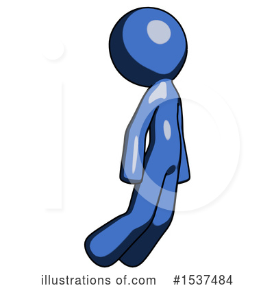 Royalty-Free (RF) Blue Design Mascot Clipart Illustration by Leo Blanchette - Stock Sample #1537484