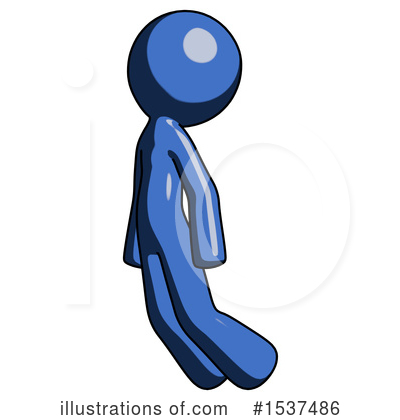 Royalty-Free (RF) Blue Design Mascot Clipart Illustration by Leo Blanchette - Stock Sample #1537486
