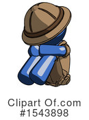 Blue Design Mascot Clipart #1543898 by Leo Blanchette