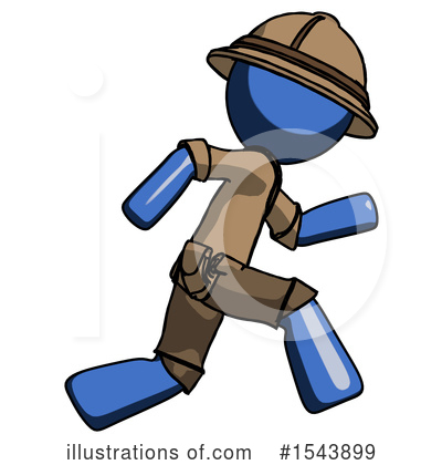 Royalty-Free (RF) Blue Design Mascot Clipart Illustration by Leo Blanchette - Stock Sample #1543899