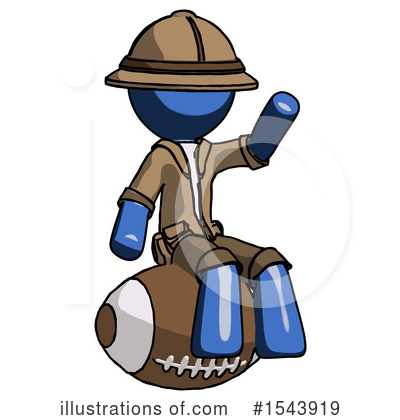 Royalty-Free (RF) Blue Design Mascot Clipart Illustration by Leo Blanchette - Stock Sample #1543919