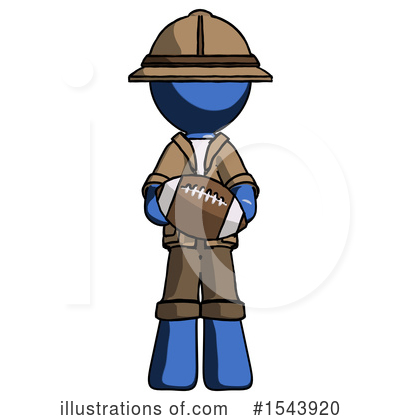 Royalty-Free (RF) Blue Design Mascot Clipart Illustration by Leo Blanchette - Stock Sample #1543920