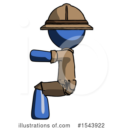 Royalty-Free (RF) Blue Design Mascot Clipart Illustration by Leo Blanchette - Stock Sample #1543922