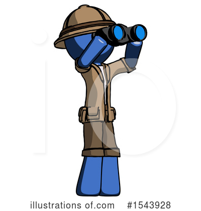 Royalty-Free (RF) Blue Design Mascot Clipart Illustration by Leo Blanchette - Stock Sample #1543928