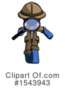 Blue Design Mascot Clipart #1543943 by Leo Blanchette