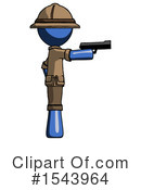 Blue Design Mascot Clipart #1543964 by Leo Blanchette