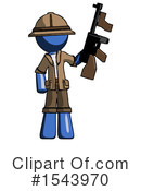 Blue Design Mascot Clipart #1543970 by Leo Blanchette