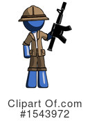 Blue Design Mascot Clipart #1543972 by Leo Blanchette