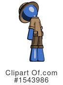 Blue Design Mascot Clipart #1543986 by Leo Blanchette