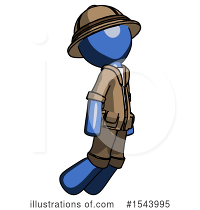 Royalty-Free (RF) Blue Design Mascot Clipart Illustration by Leo Blanchette - Stock Sample #1543995
