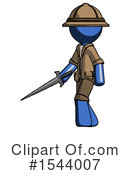 Blue Design Mascot Clipart #1544007 by Leo Blanchette
