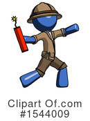 Blue Design Mascot Clipart #1544009 by Leo Blanchette