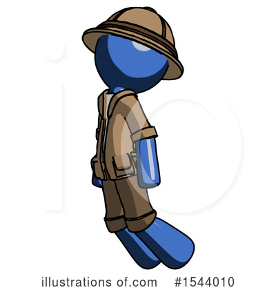 Royalty-Free (RF) Blue Design Mascot Clipart Illustration by Leo Blanchette - Stock Sample #1544010